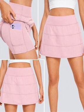 NWT CRZ YOGA Pink Athletic Skort | Tennis • Golf • Workout • Yoga 🎀